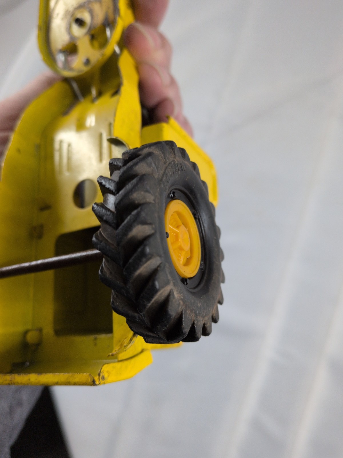 Vintage 1960&rsquo;s Tonka Mini Tonka Road Grader Missing Blade Pressed Steel Toy