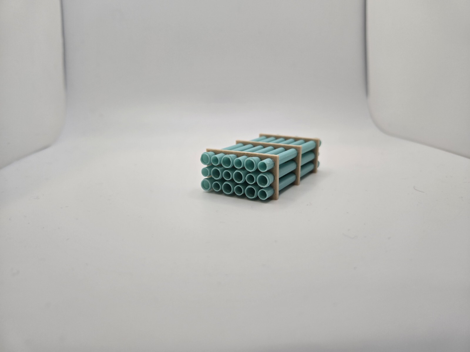 1/64 Scale 12&Prime; Sewer Pipe Trailer Load/Diorama Accessory
