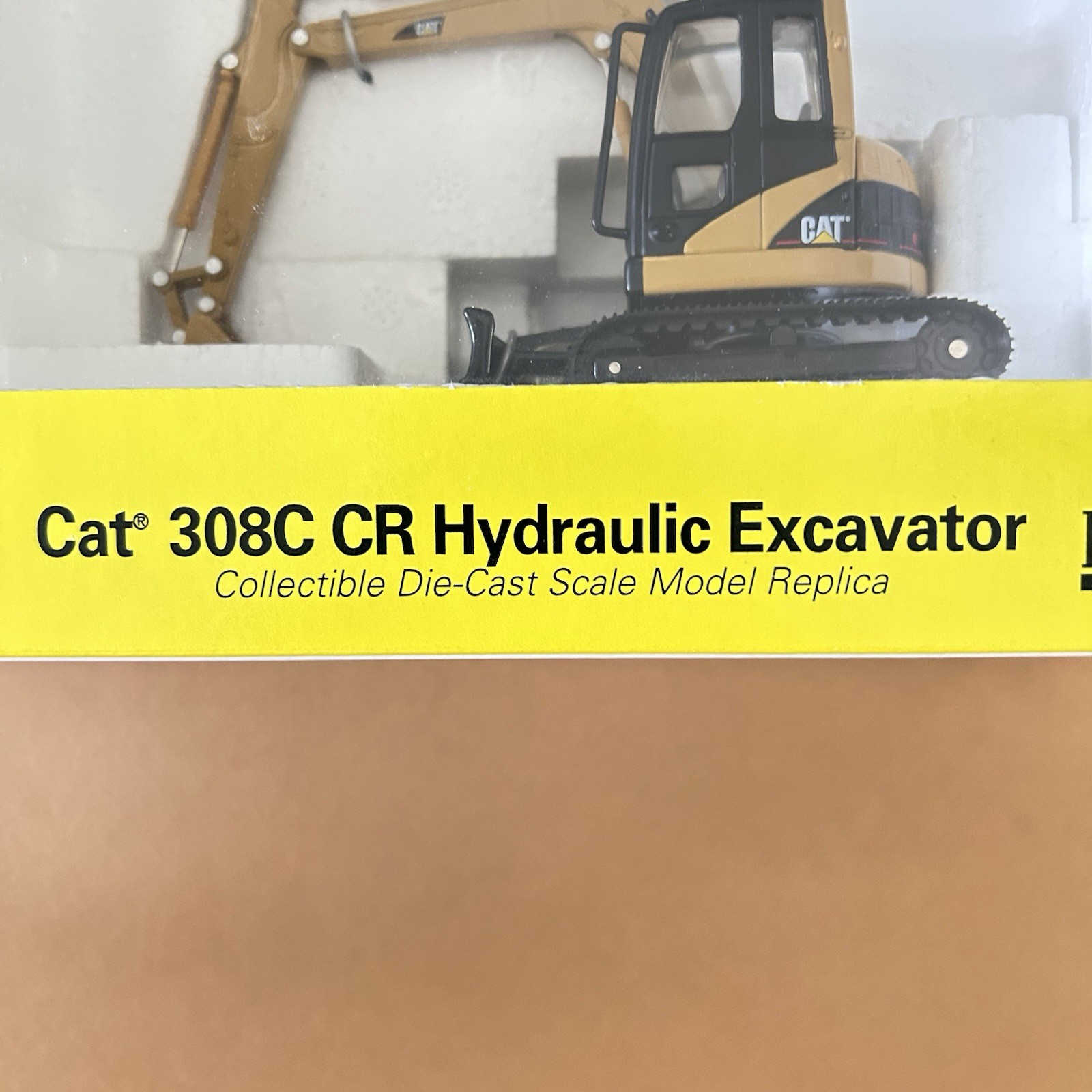 NORSCOT CAT 1:50 55129 308C CR Hydraulic Excavator Yellow