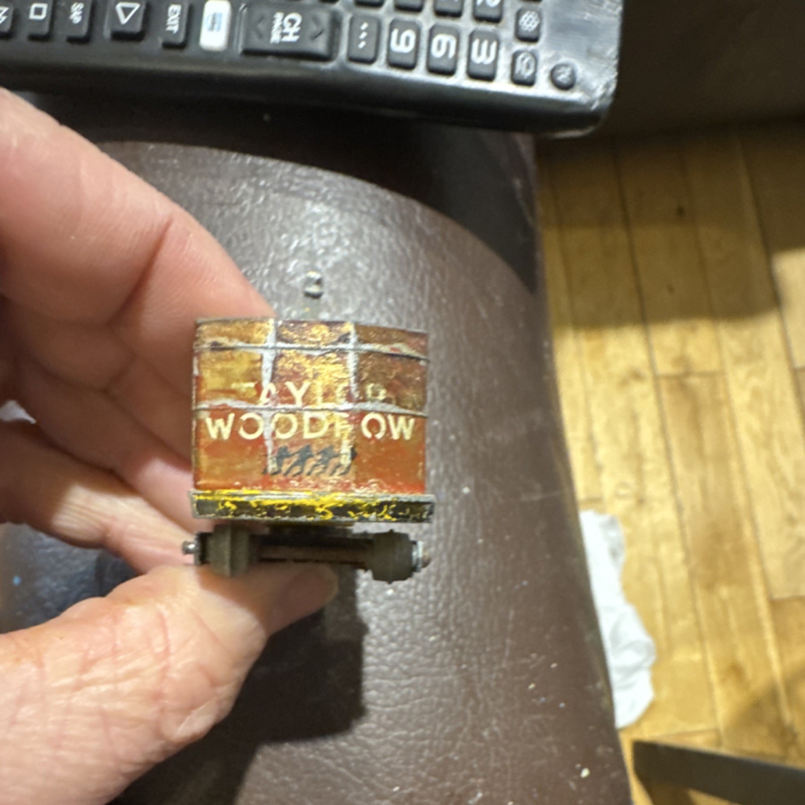Taylor Woodrow Diecast Excavator Yellow Brown Construction Vehicle