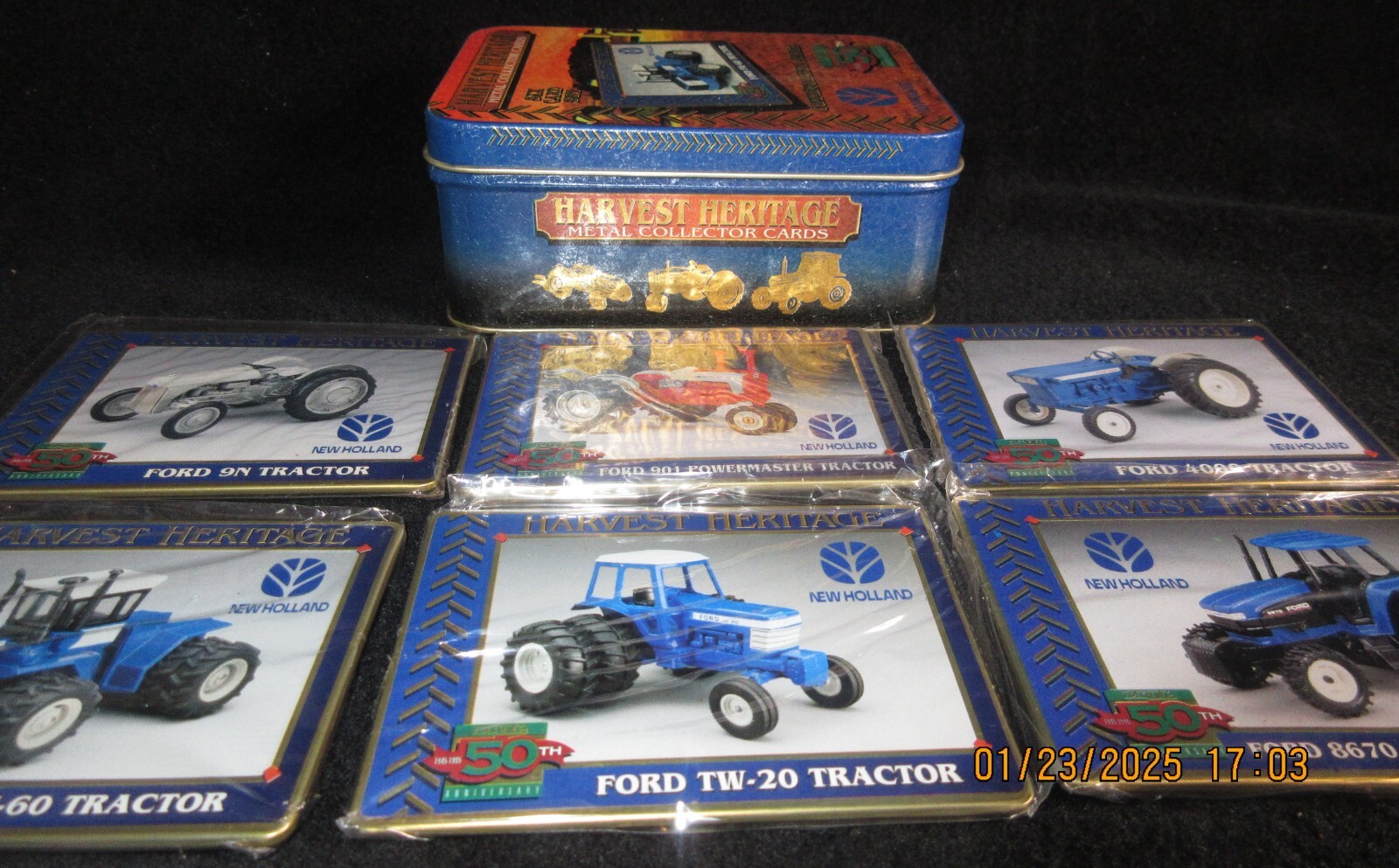 NEW HOLLAND 8870 Harvest Heritage Metal Farm 6 ERTL Collectors Cards Series 1