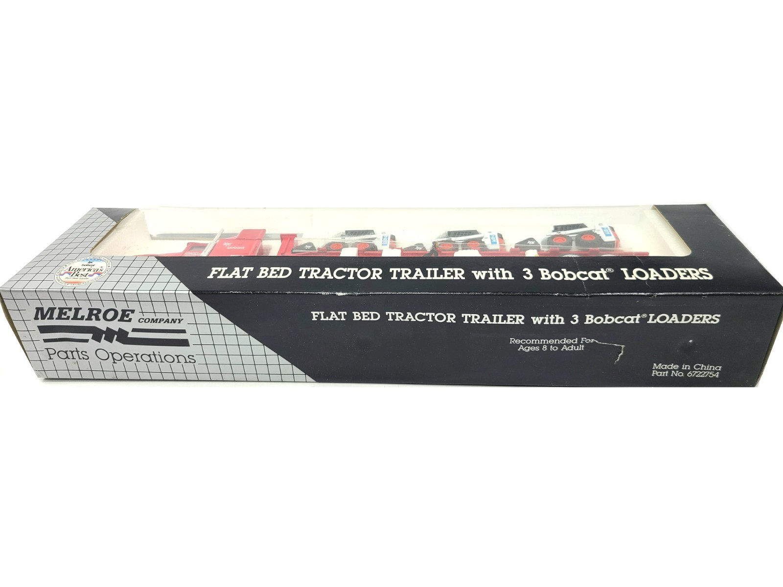 Bobcat Flatbed Tractor Trailer 3 Loaders – K-Line 1:50 Scale Model #6722754 New