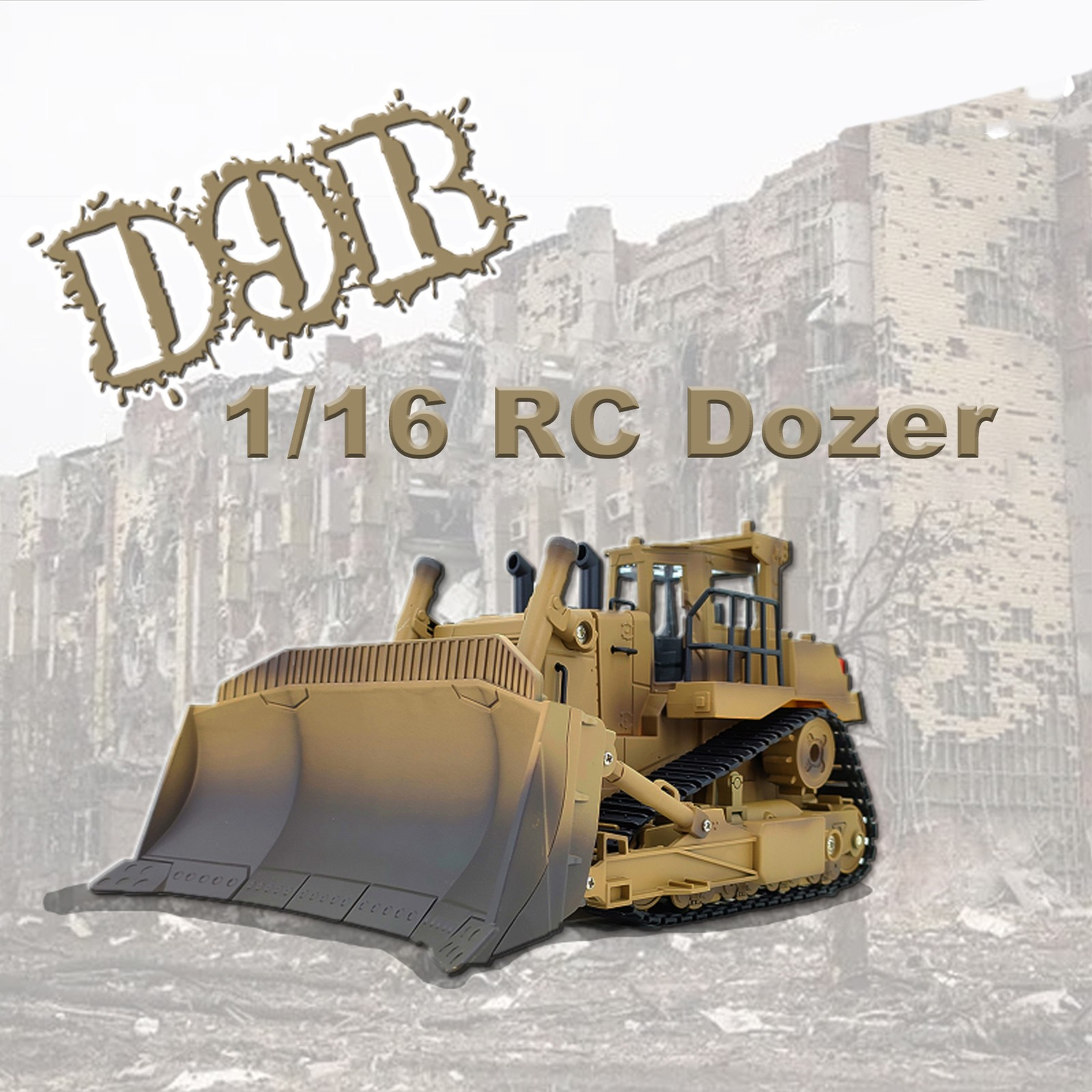 1/16 RC Dozer Design With Liftable Blade For Construction RVOS