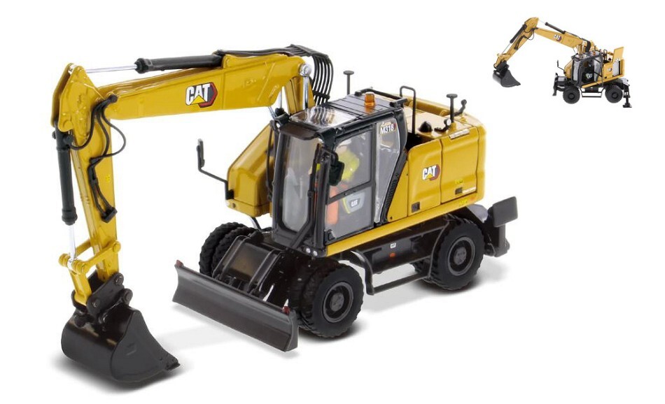 DIECAST MASTER DM85956 CAT M318 WHEELED EXCAVATOR 1:50