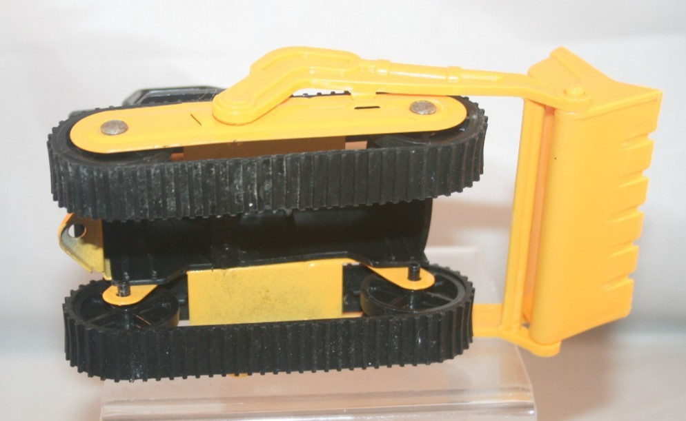 Vintage Nylint 4.5&Prime; Yellow & Black Dozer Metal Plastic 70’s 80’s Toy