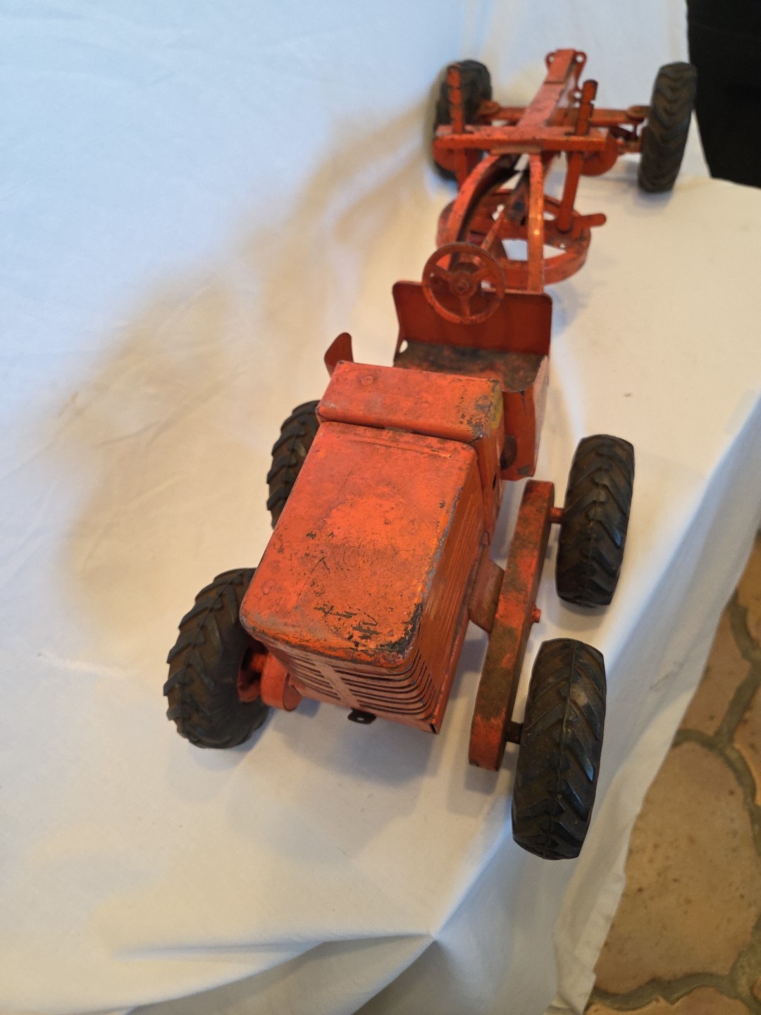 Doepke Model Toys Adams Road Grader Diesel Motor Steel 1950&rsquo;s Vintage Fair Cond