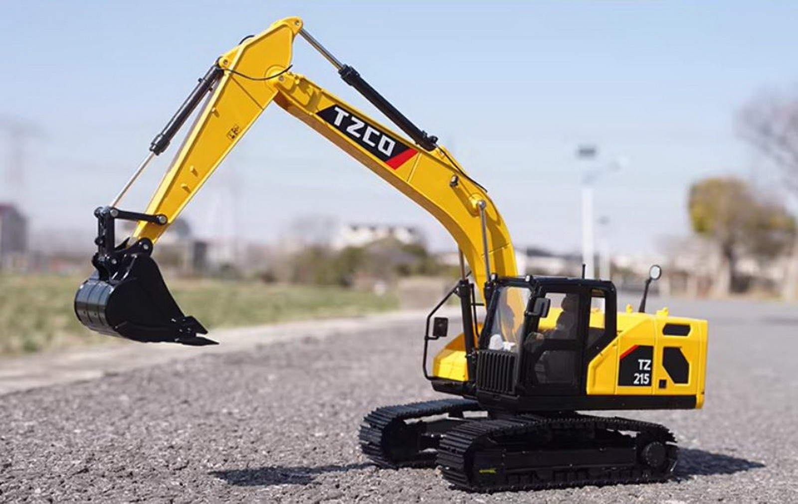 1/30 Scale TZCO TZ215 Hydraulic Excavator Diecast Model Gift Collection NIB