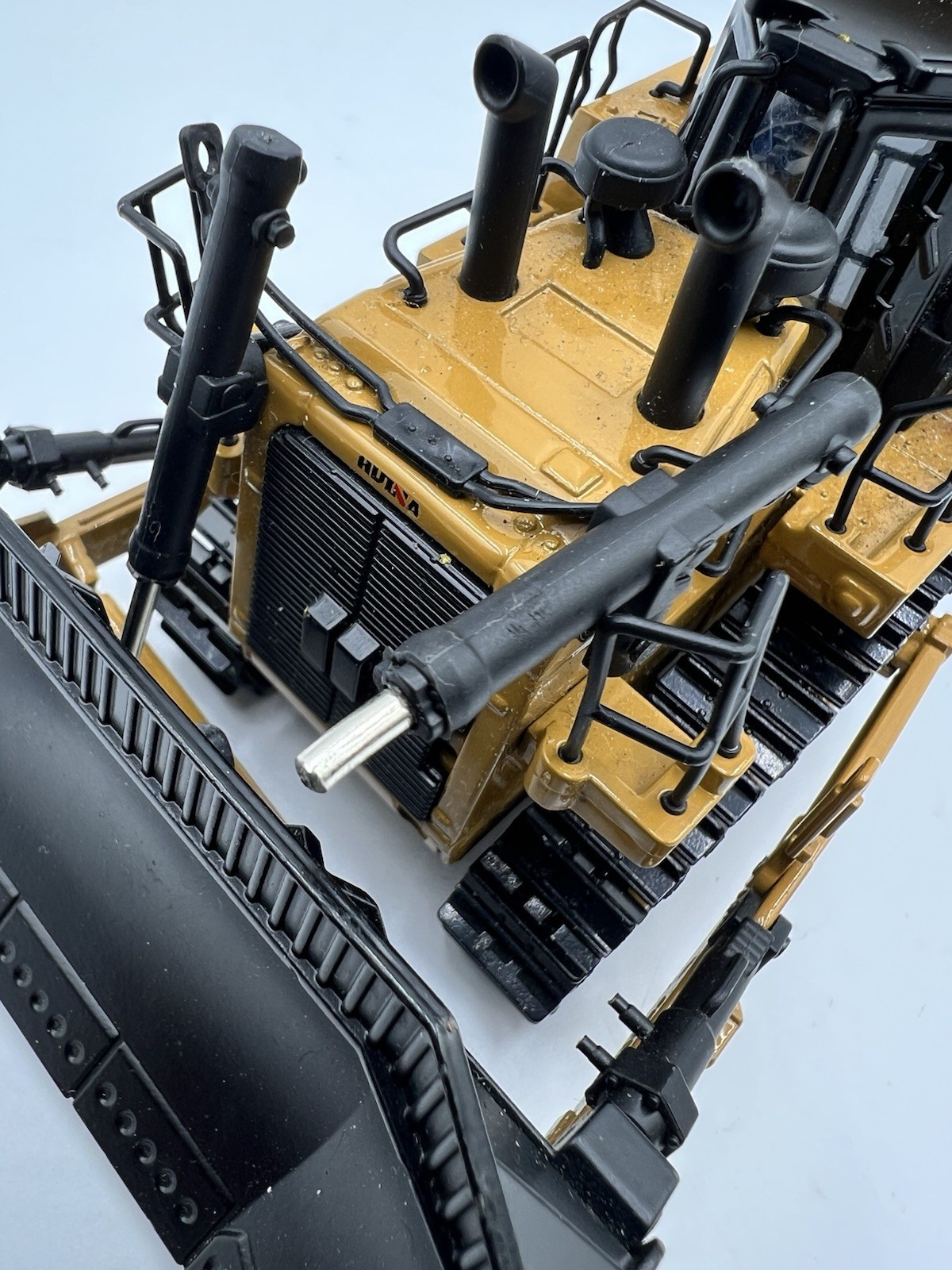 HUINA Bulldozer & Wheel Loader Alloy Diecast Vehicle S1:50 Construction *READ*