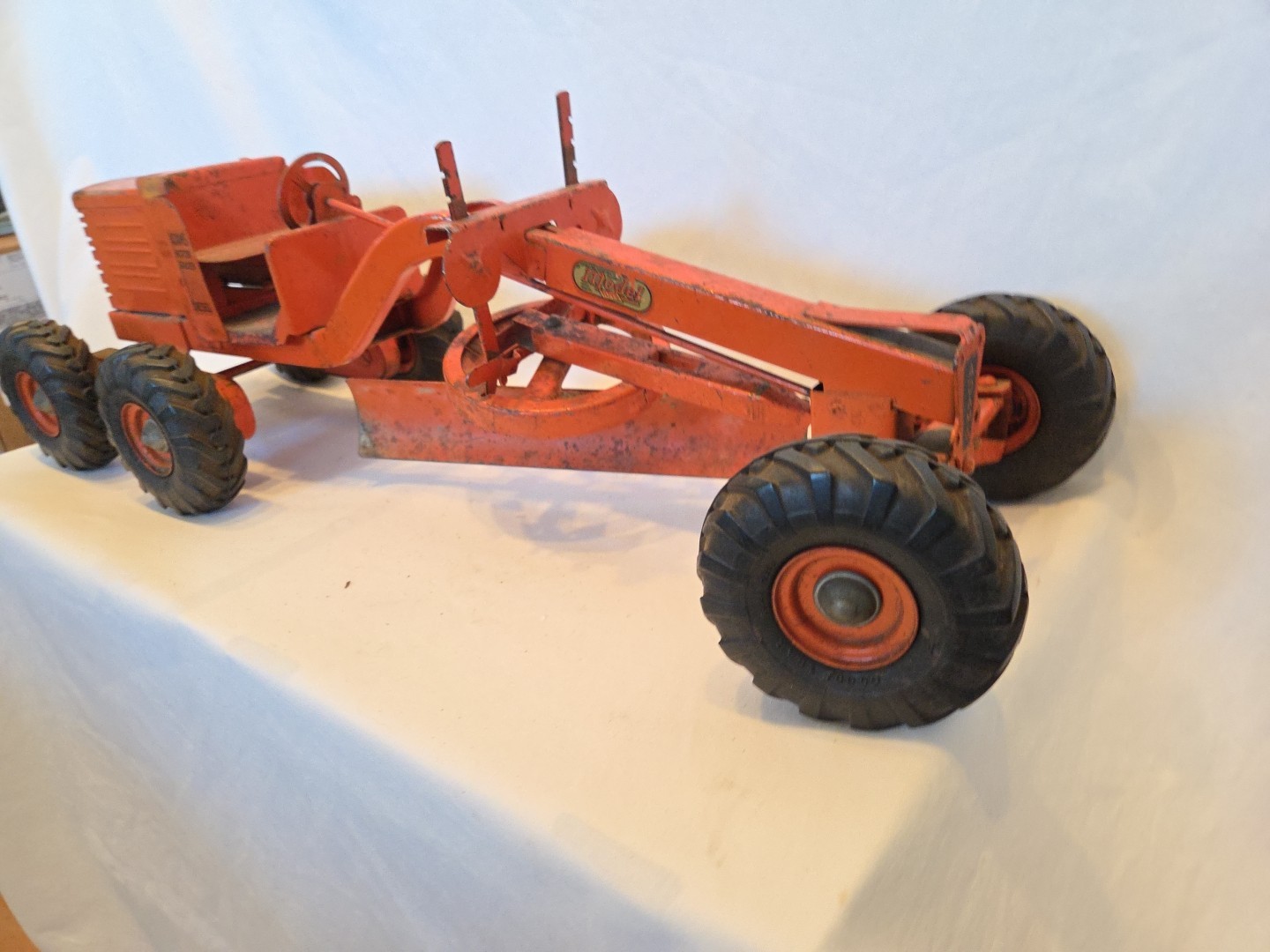 Doepke Model Toys Adams Road Grader Diesel Motor Steel 1950&rsquo;s Vintage Fair Cond