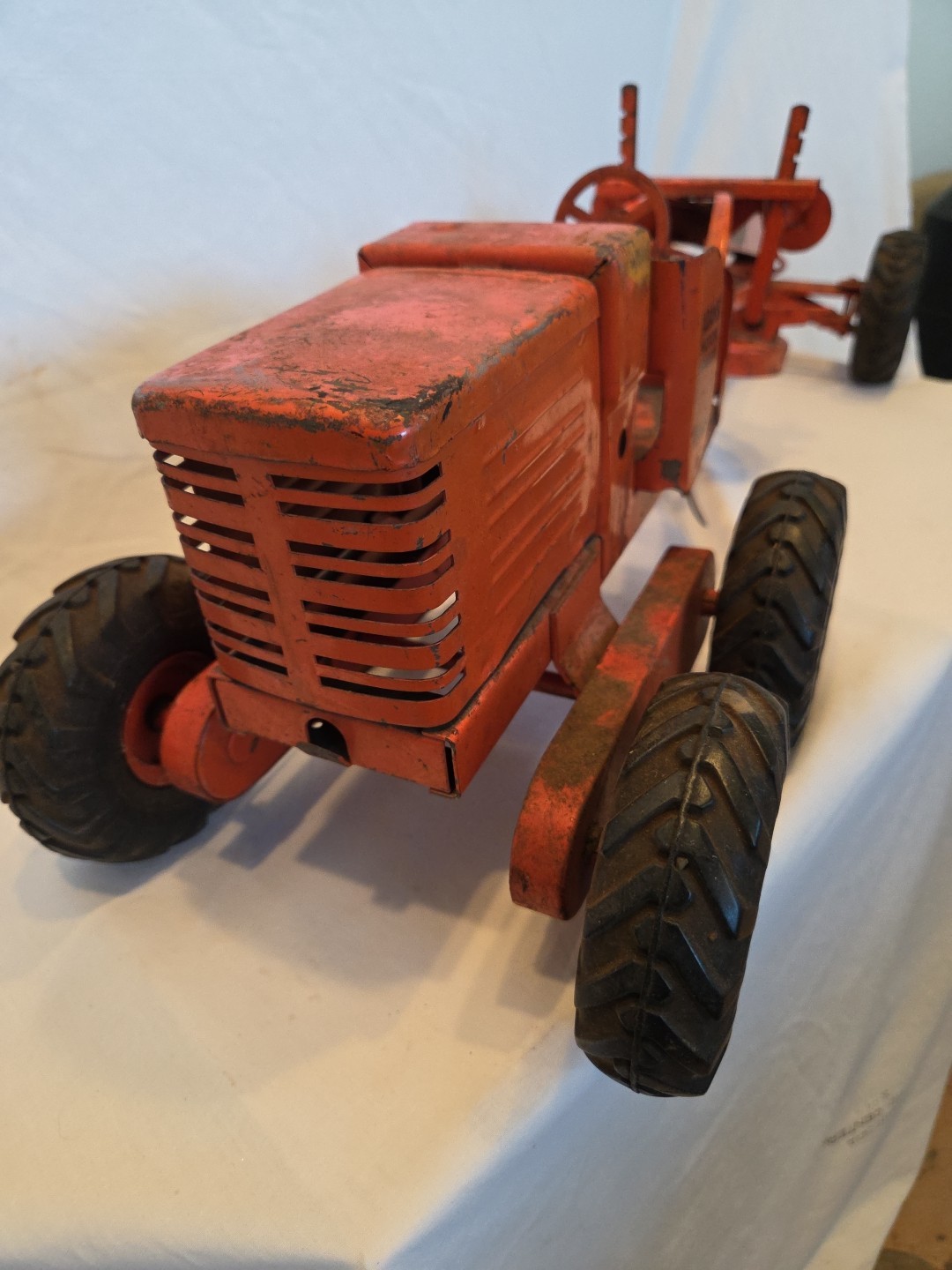Doepke Model Toys Adams Road Grader Diesel Motor Steel 1950&rsquo;s Vintage Fair Cond