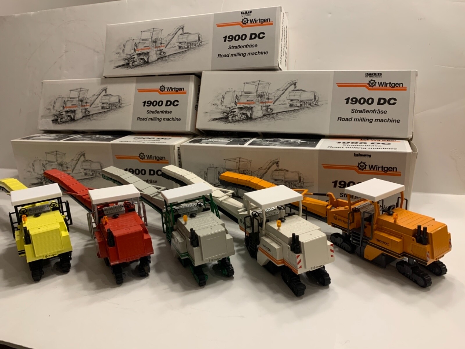 Wirtgen 1900 DC Milling Machine Set of 5 NZG