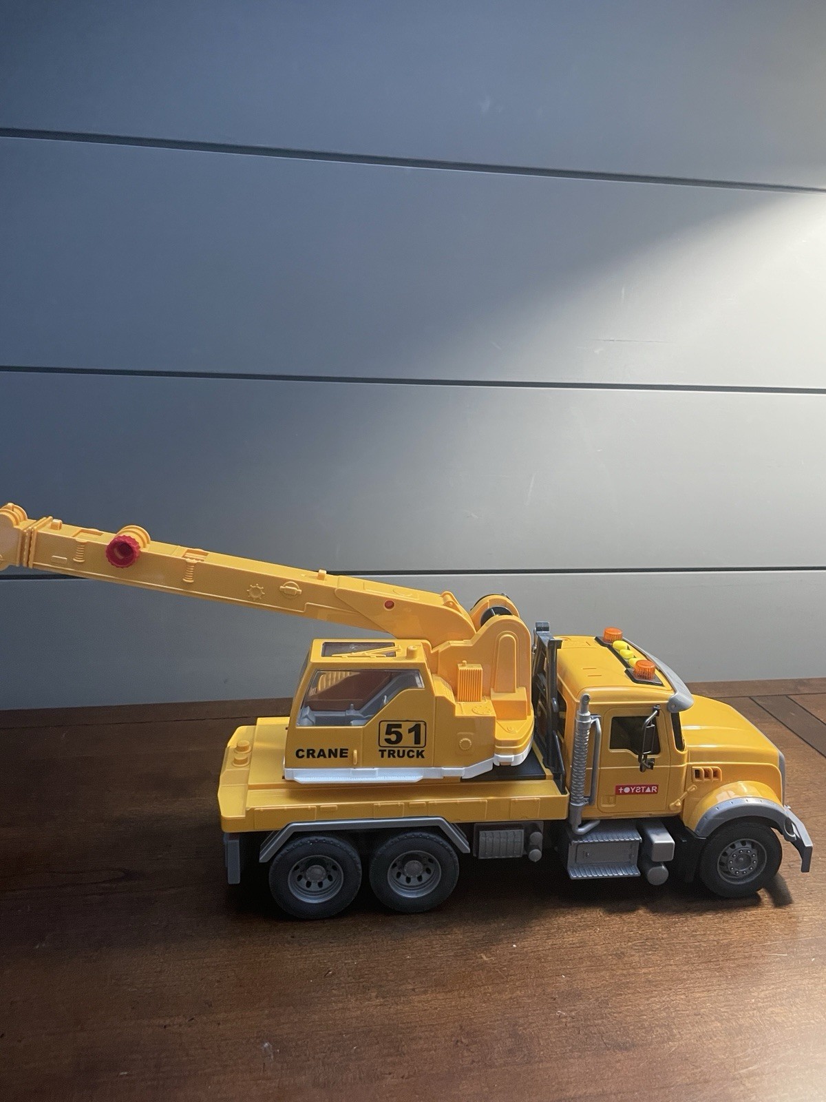 Crane Truck Toy Construction for Kids – Extendable Arm, Sounds, Lights!! FUN!