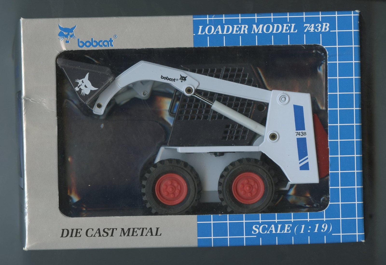 Bobcat Loader Model 743B Diecast Construction Equipment 1:19 scale NIB