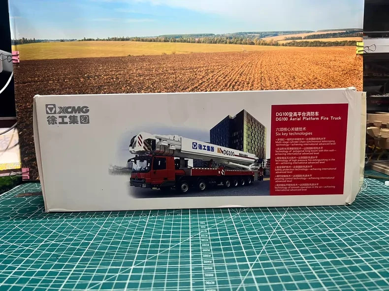 1/50 XCMG DG100 Aerial Platform Fire Diecast Truck Model