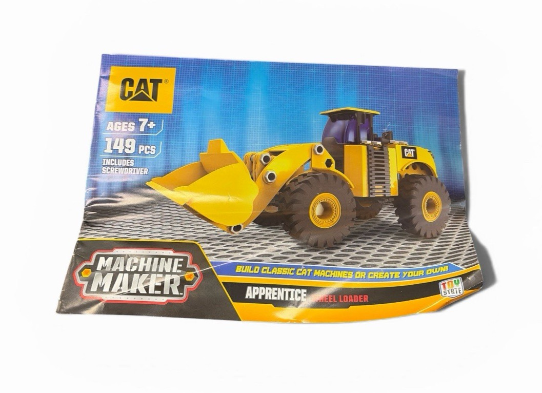 CAT Machine Maker 272 Pc Construction Building Toy 3-in-1 w/ Many Parts Manuals