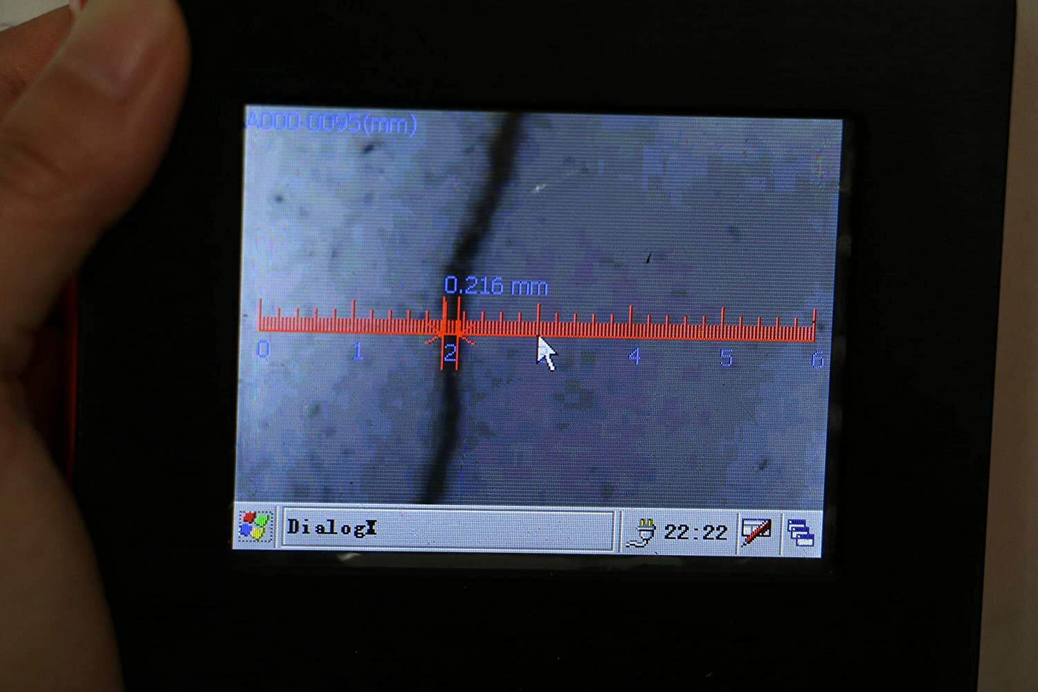 Crack Width Gauge Test Concrete for Bridge Tunnel Building Metal Surface Test