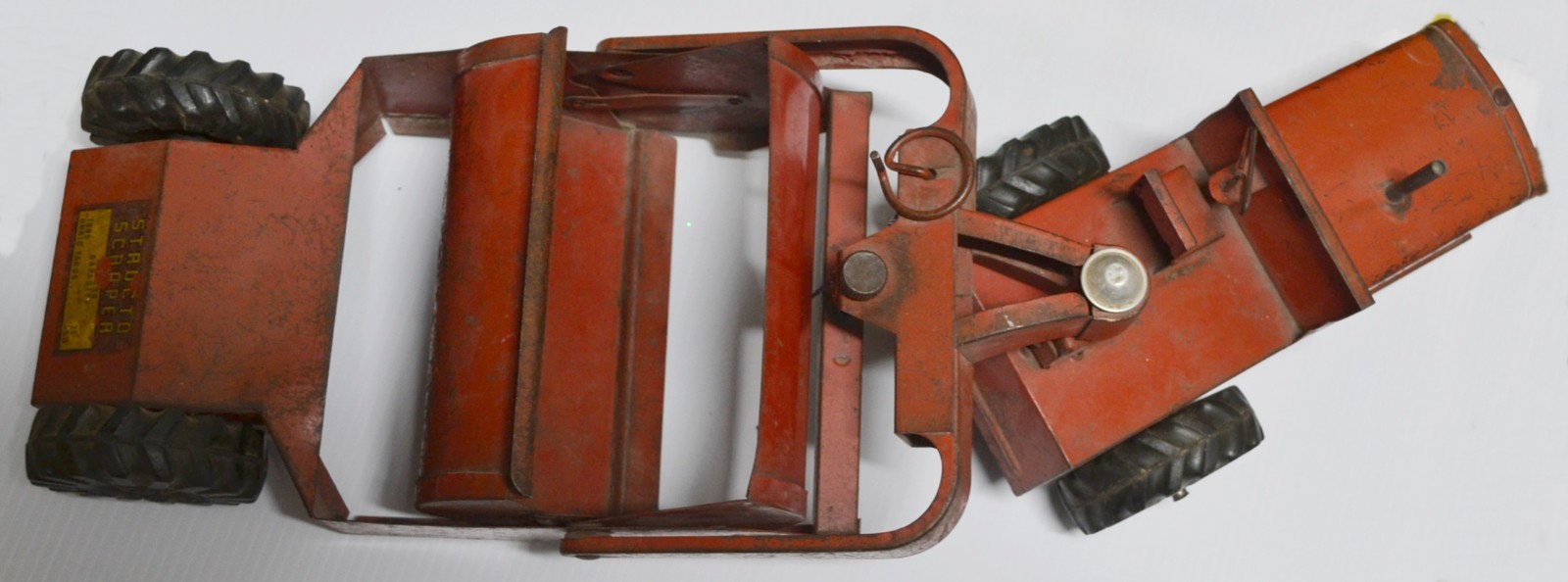 150’s Vintage Structo Earth Scraper Pressed Steel Toy