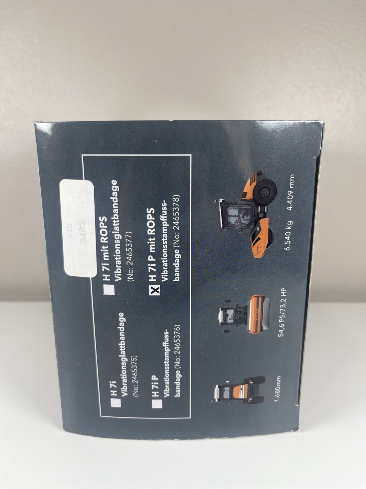 Hamm H7i Padded Roller Compactor with Cab – NZG 1:50 Scale Model C30