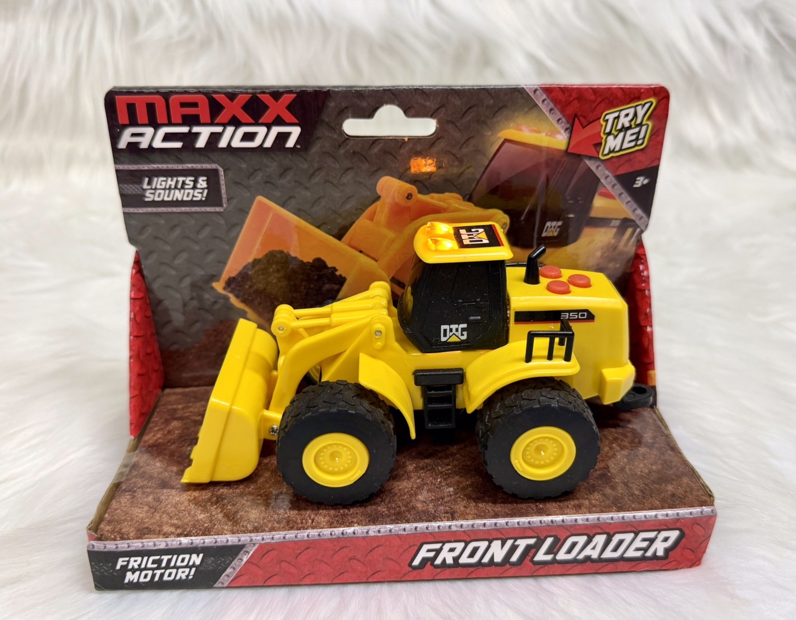 NIB Maxx Action Front Loader Construction Series Truck Lights & Sound