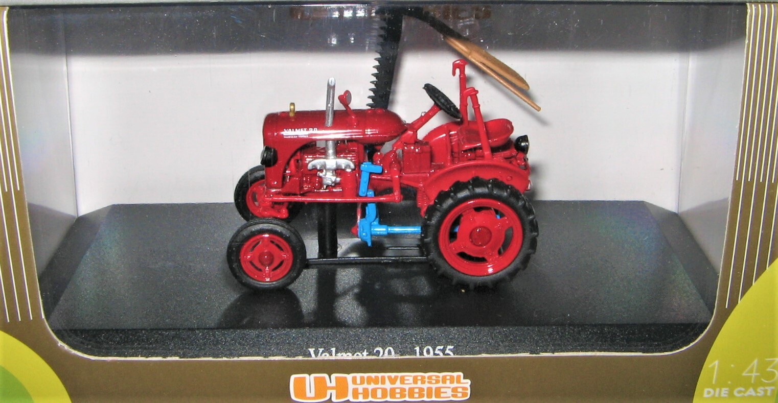 Universal Hobbies 6042 Valmet 20 Tractor 1955 w/Sickle Bar 1/43 High Detail MIB