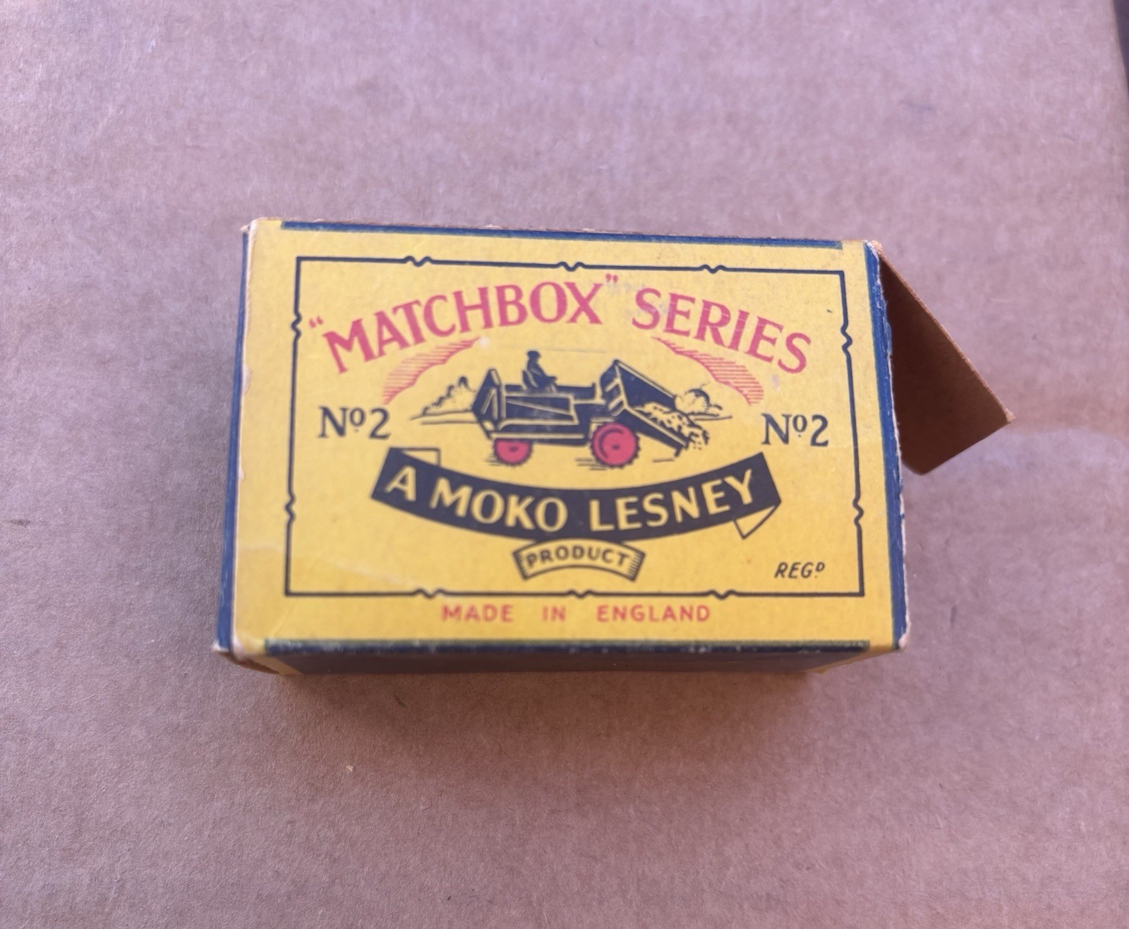 Lesney Matchbox Series No. 2 Weatherill Excavator 1:75 Metal Yellow/Black
