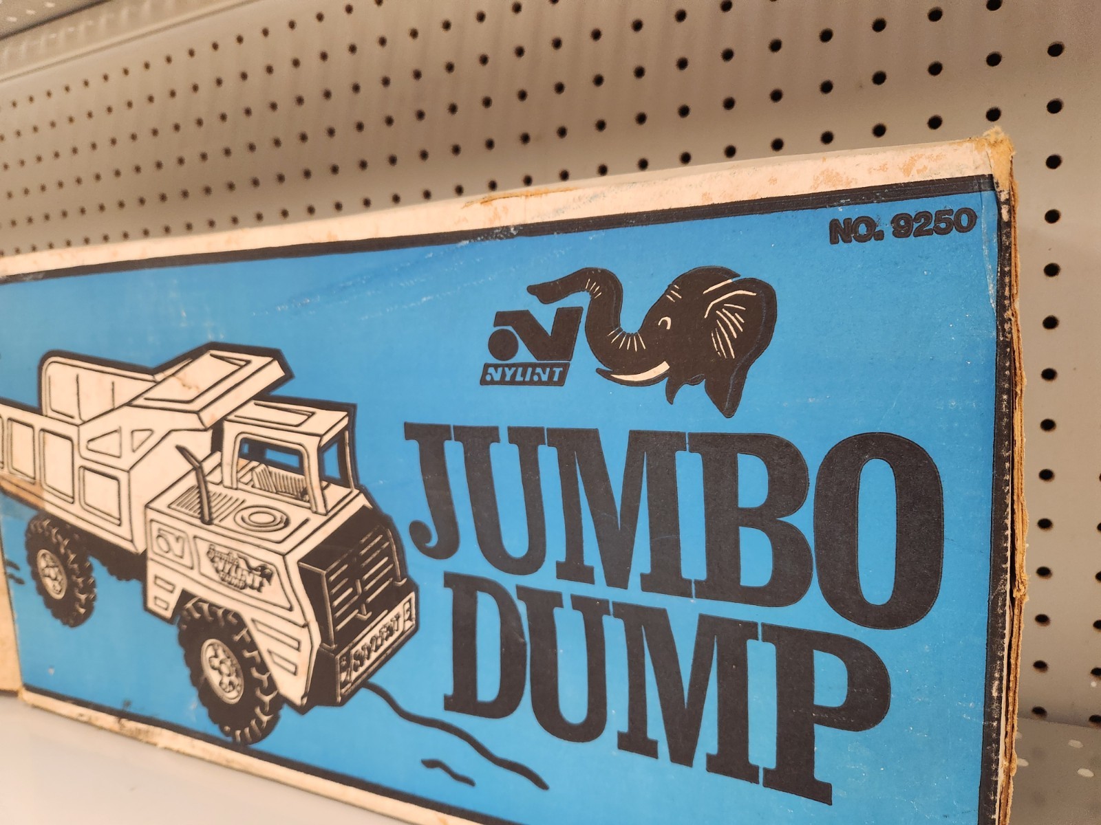 Vintage Nylint Jumbo Dump Truck Pressed Steel Yellow #9250 With Original Box!!