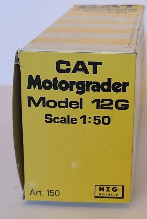NZG Caterpillar 12G Motor Grader yellow unused great condition 