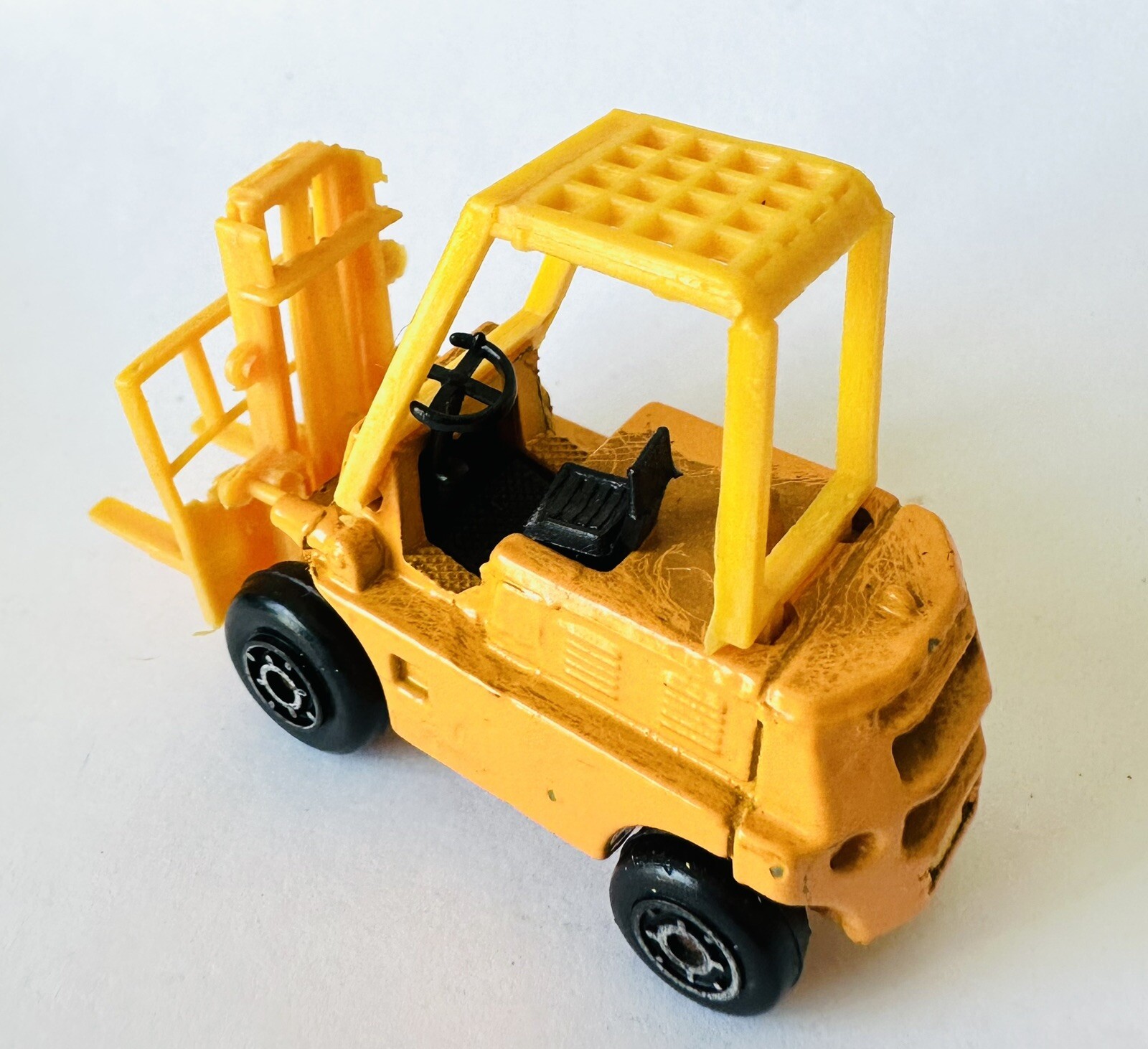 Zylmex Fork Life Truck P315 Forklift Yellow Made in Hong Kong 2.75” Length Toy