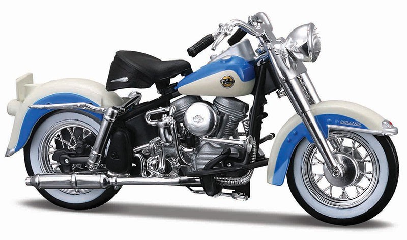 Maisto 1/18 HARLEY-DAVIDSON Hydra Glide + Duo Glide in Blue and W. #37301-B📌USA