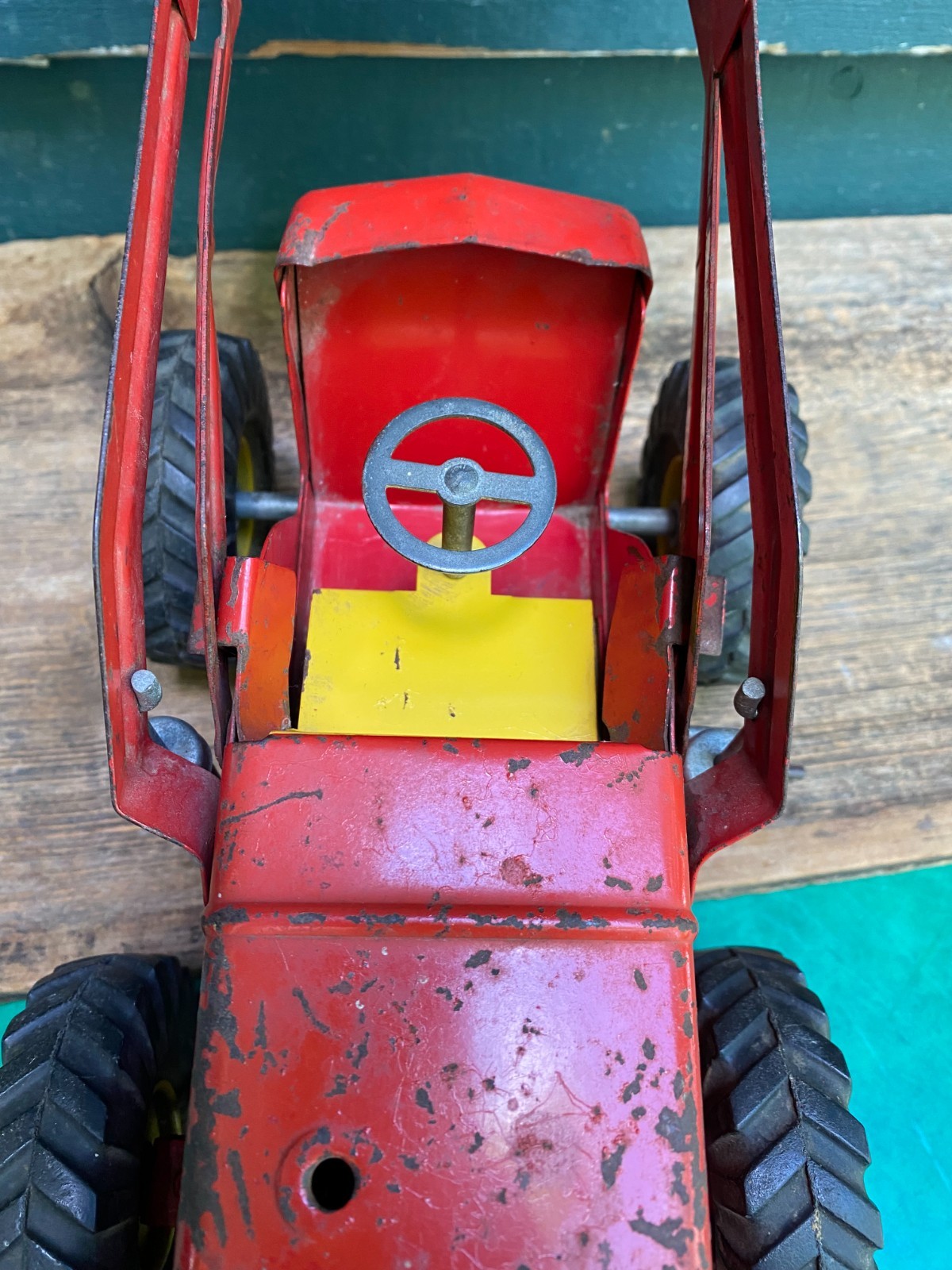 Vintage Nylint Toys Pressed Steel HOUGH Payloader Front End Loader Toy 1950&rsquo;s