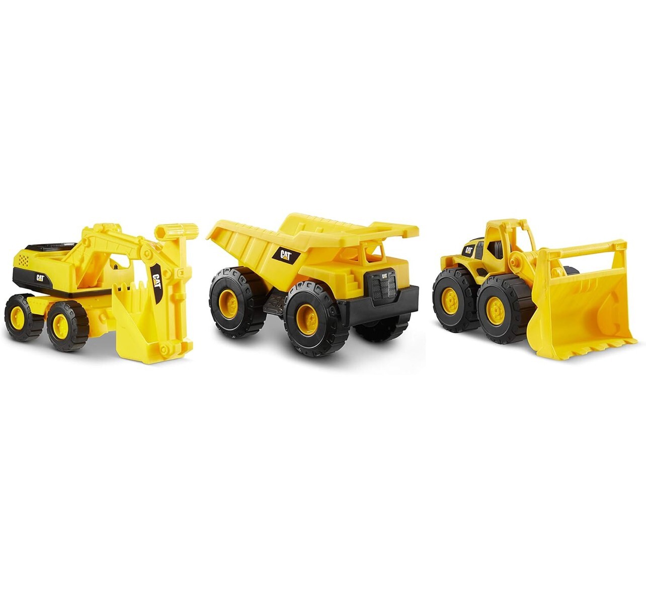 Cat Construction 7&Prime; Dump Truck, Loader & Excavator Toys Combo Pack **NEW**