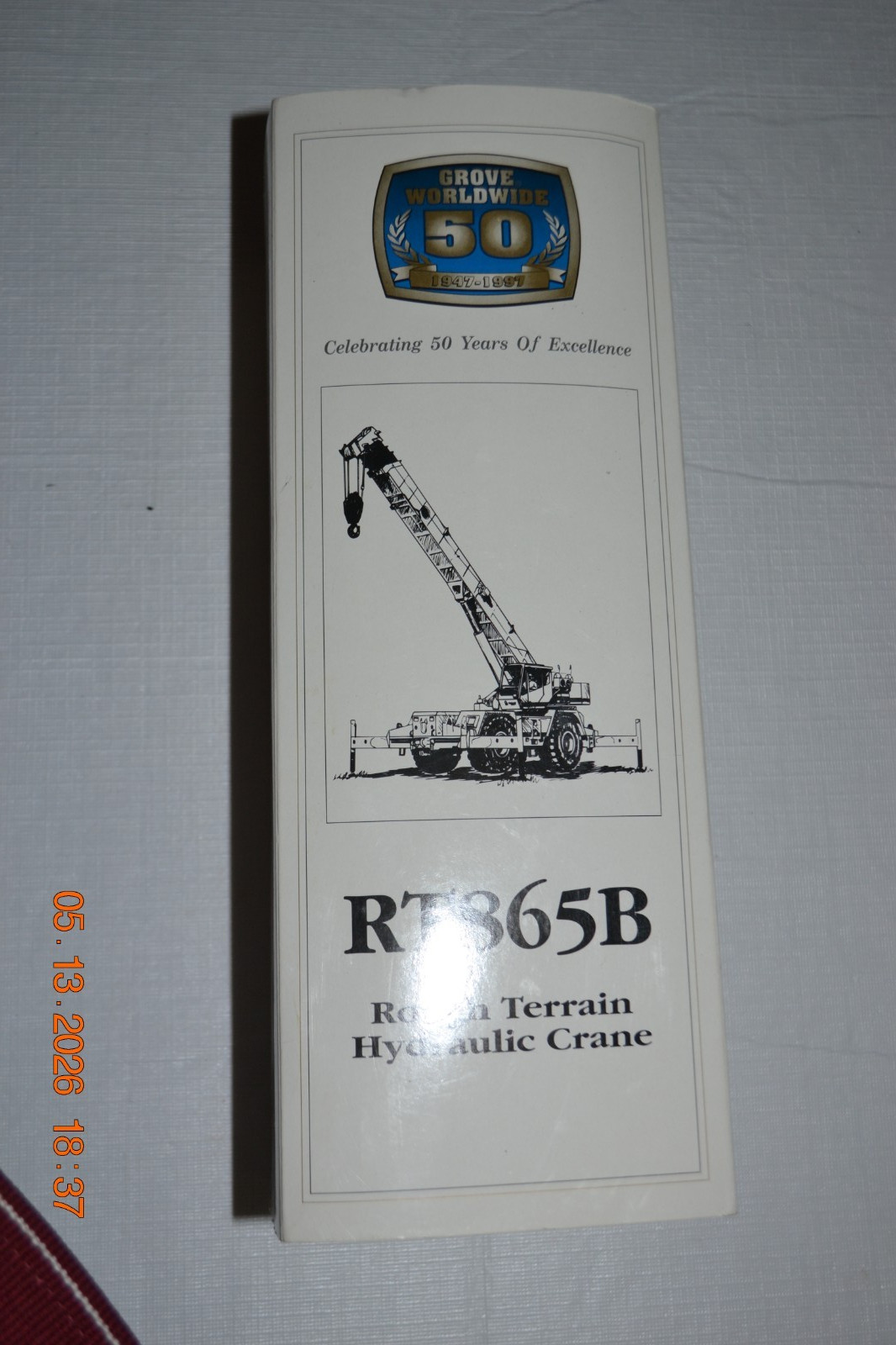 NZG Die Cast GROVE RT865B Rough Terrain Hydraulic Crane #394 50 Years