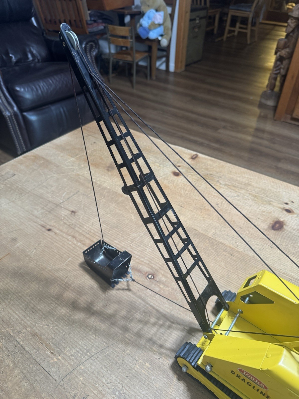 NICE Vintage 1960’s Steel Tonka Drag Line Crane Made In USA #514