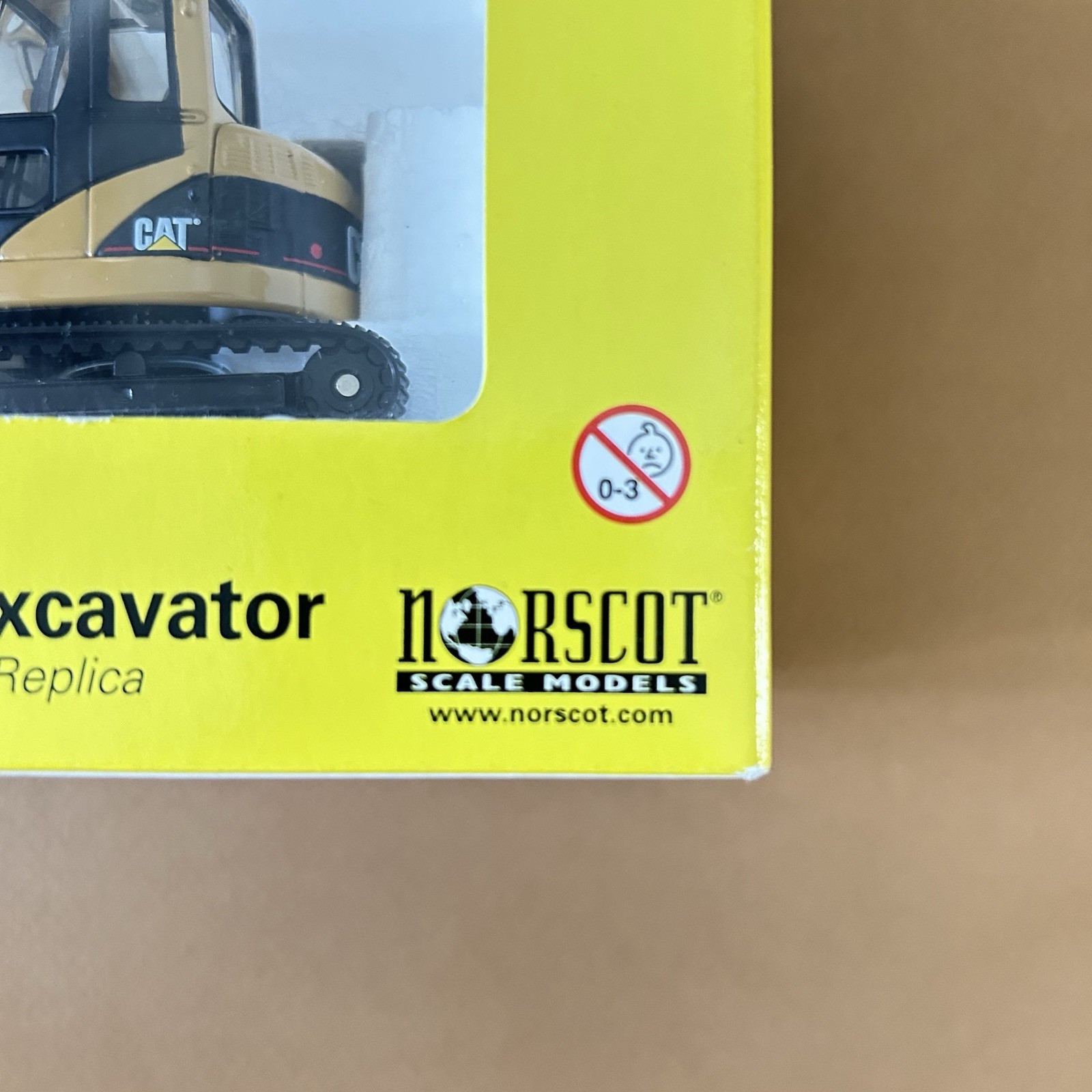 NORSCOT CAT 1:50 55129 308C CR Hydraulic Excavator Yellow