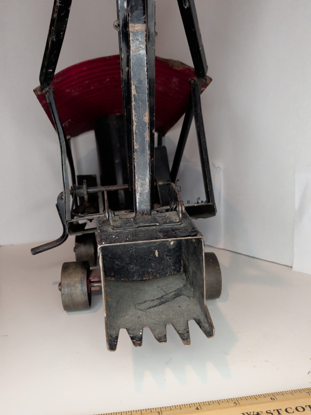 Antique Buddy L Steam Shovel Pressed Steel 1920&rsquo;s Vintage Toy Rare READ!!