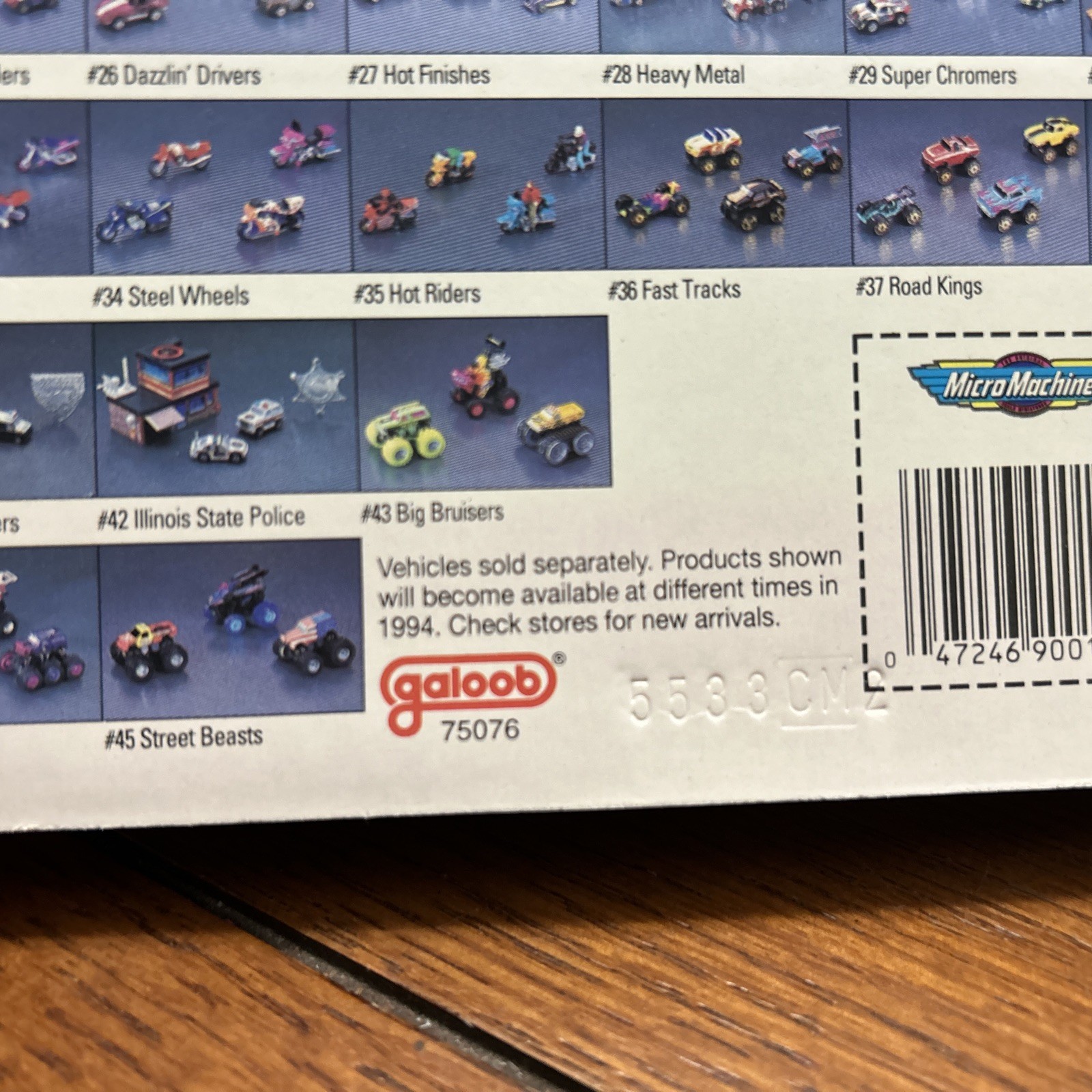 1994 Galoob Micro Machines – #34 Steel Wheels collection Color Changing 75076
