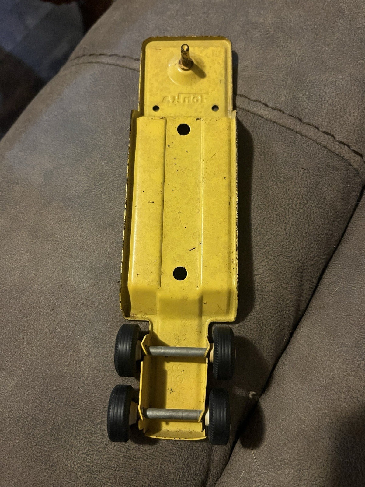 Vintage Tiny Tonka Bottom Dump pressed steel truck