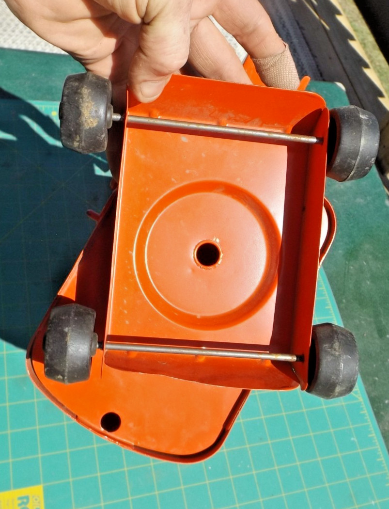 Vintage 1950&rsquo;s Toy Structo Steam Shovel Bucket Excavator Crane Pressed Steel