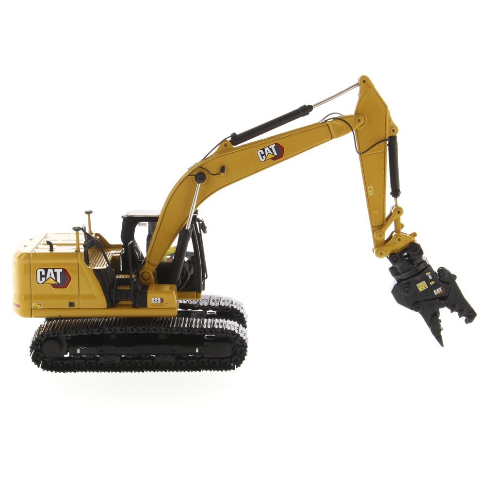 ⭐ 1:50 CAT 323 NEXT GEN HYDRAULIC EXCAVATOR W/ WORK TOOLS DIECAST MASTERS 85657⭐