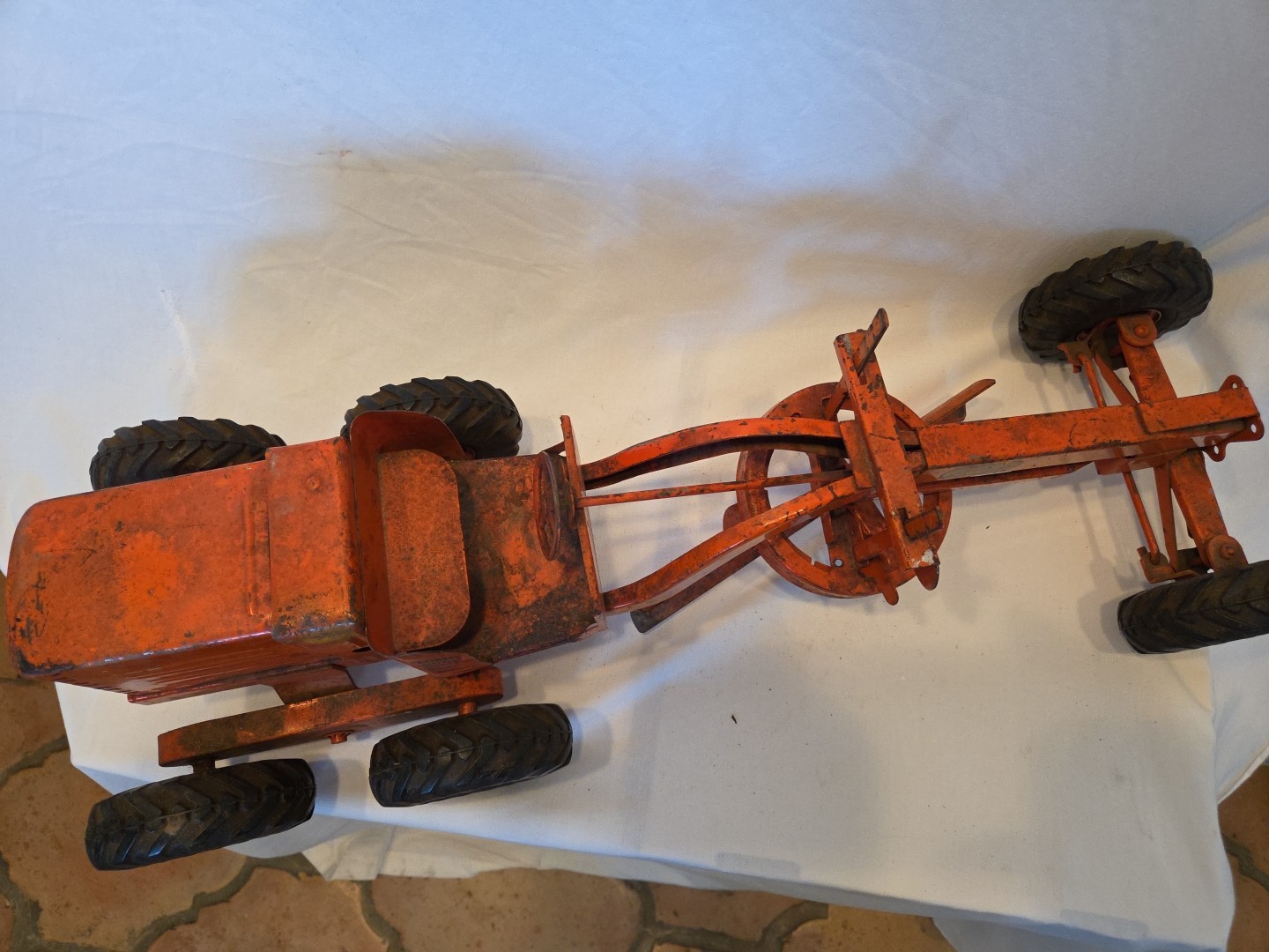 Doepke Model Toys Adams Road Grader Diesel Motor Steel 1950&rsquo;s Vintage Fair Cond