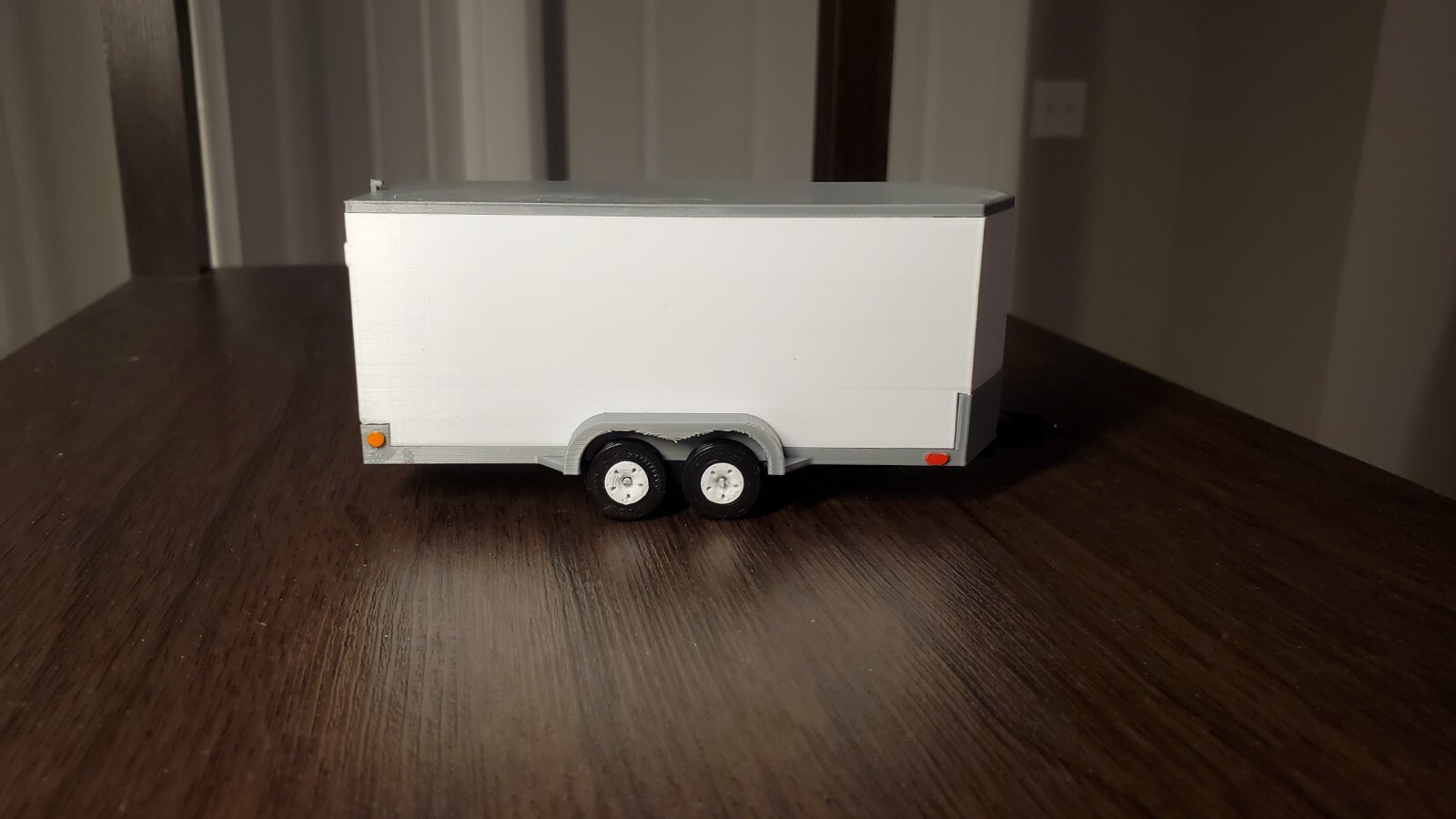 Custom 1/50 Scale Cargo Trailer in White
