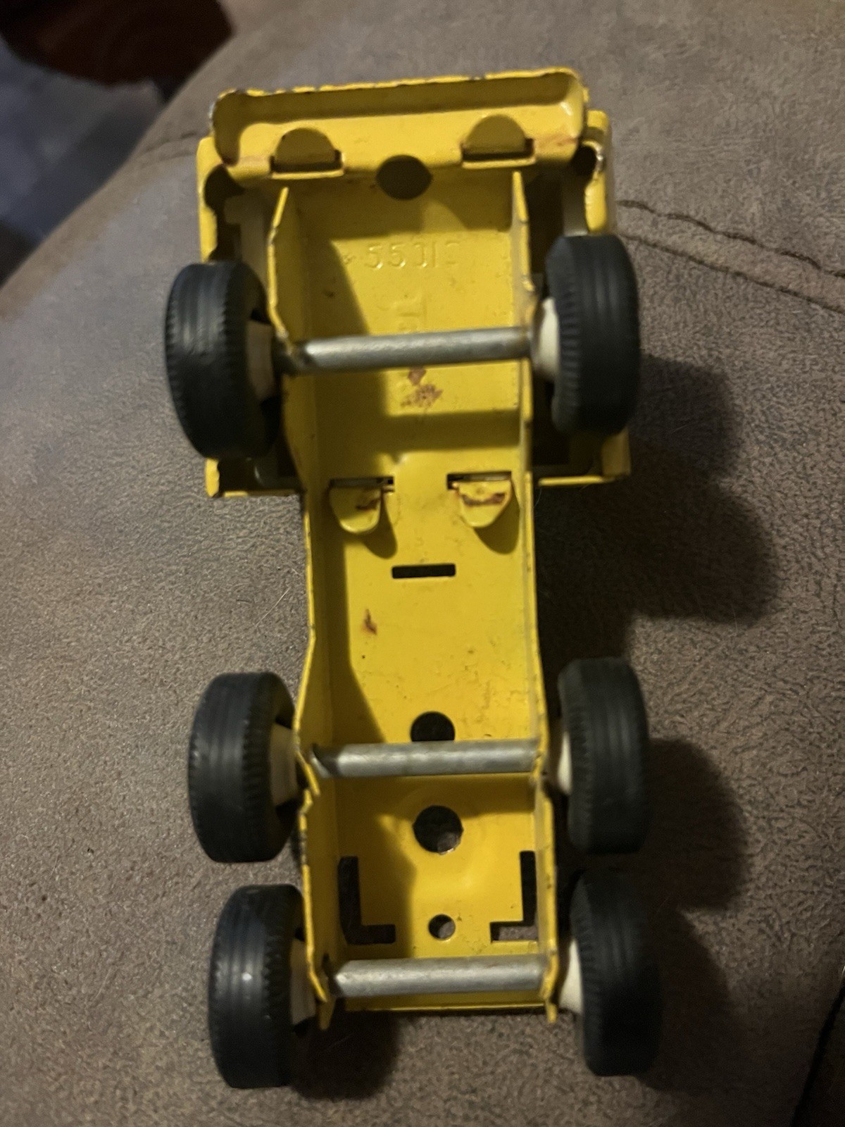 Vintage Tiny Tonka Bottom Dump pressed steel truck