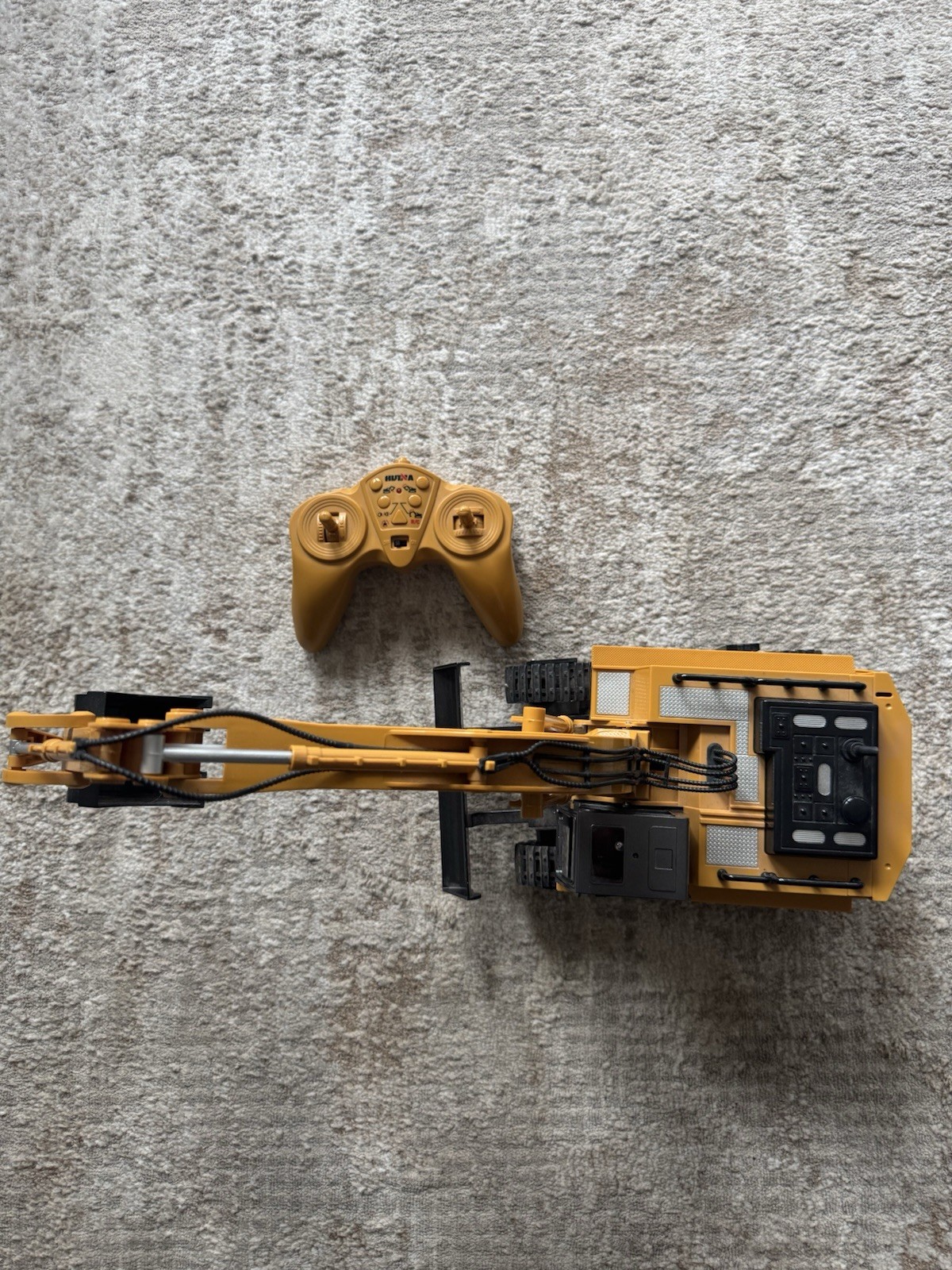 Hulna RC Excavator With Control Tested WORKS *No Battery Charger*