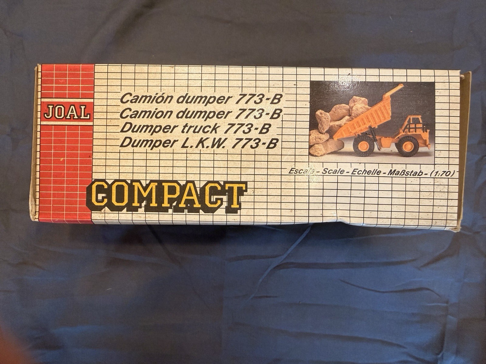 Vintage Joal Compact Caterpillar 773B Dump Truck Diecast Model 1:50 Scale NIB
