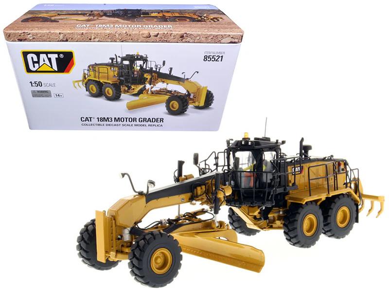 CAT Caterpillar 18M3 Motor Grader with Operator « High Line Series » 1/50 Diecast