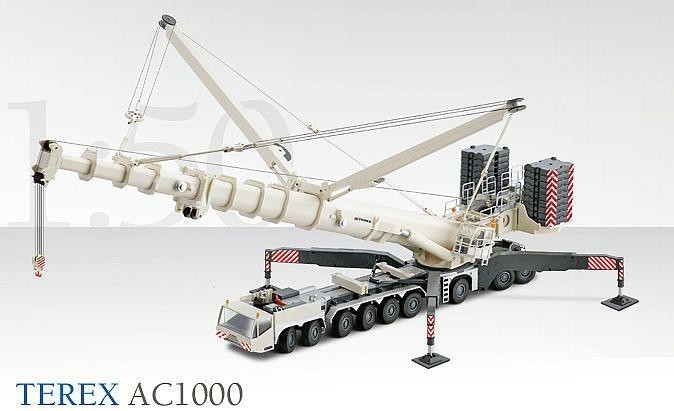 Conrad 2108 Diecast Terex / DEMAG AC1000 ALL TERRIAN CRANE 1:50 scale NIB