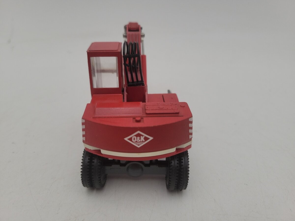 NZG 162 1:50 Scale Red O & K MH4 Mobile Wheel Excavator Die Cast Model EX/Box