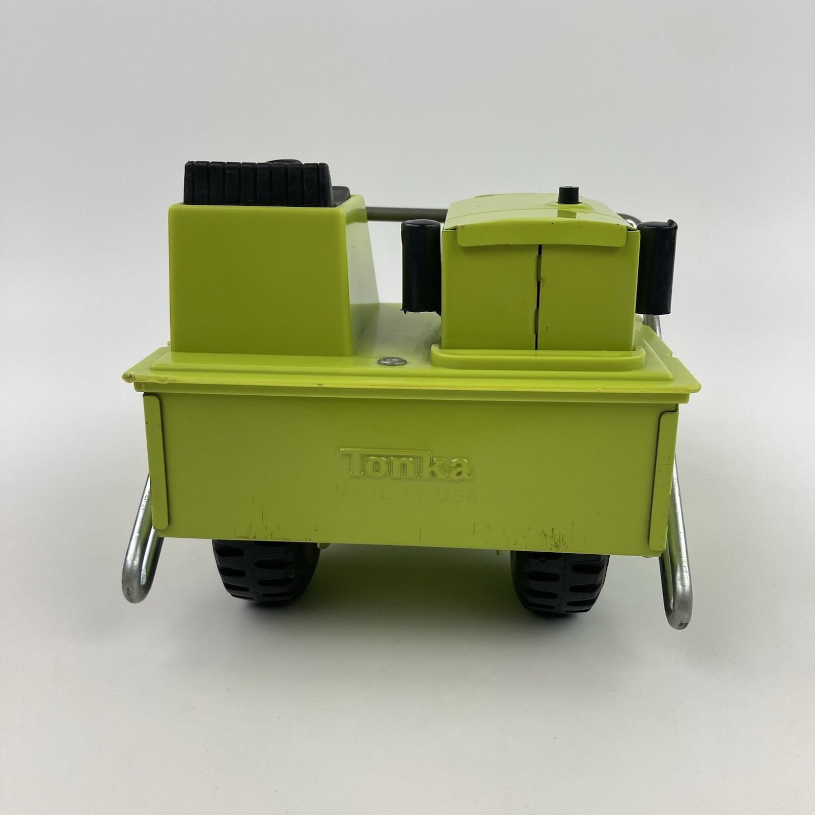 Mini Tonka 1095 Pressed Steel Road Paver 1973 Green Preowned