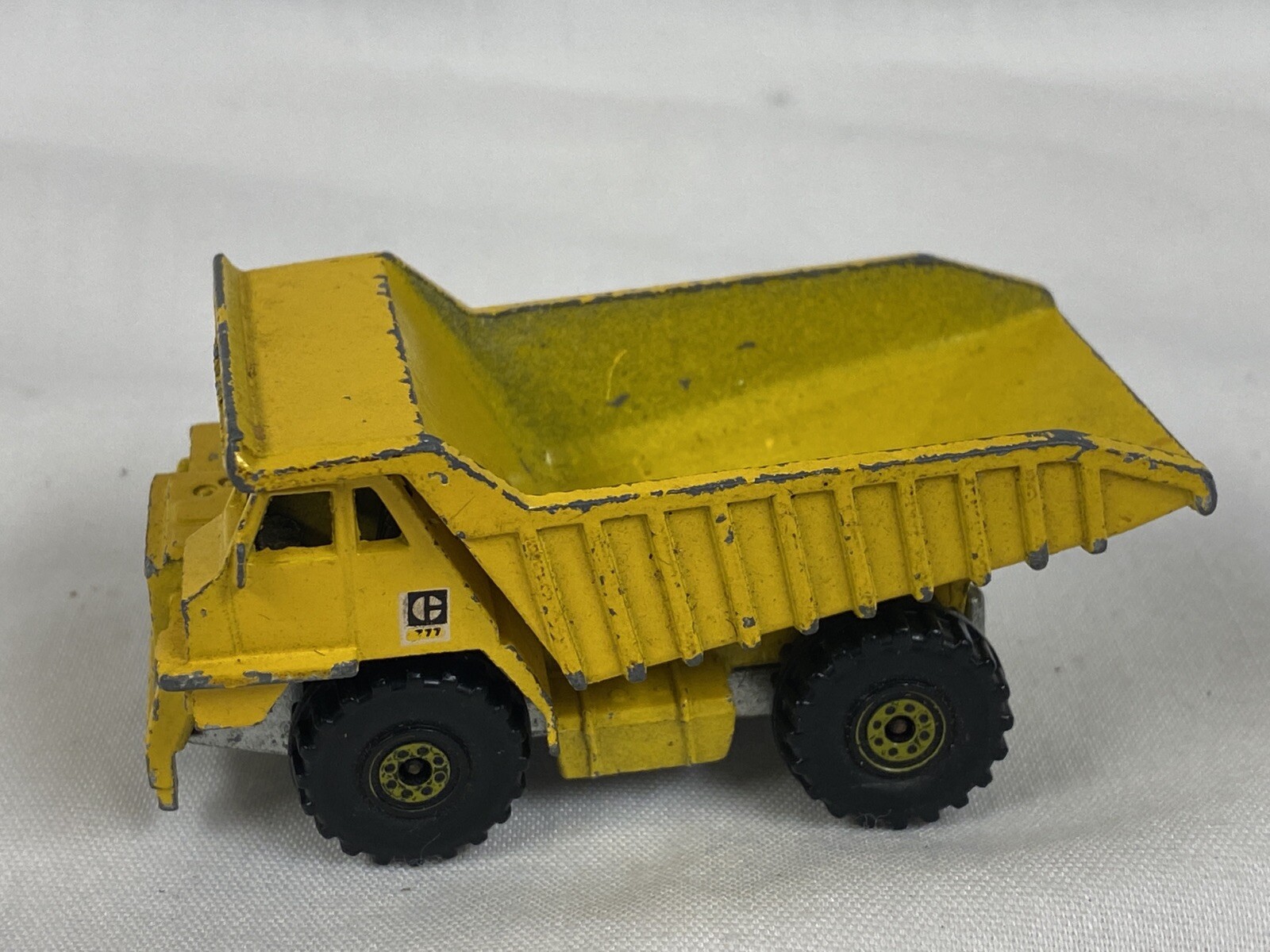 1979 Hot Wheels Mattel Yellow Dump Truck Made In Hong Kong
