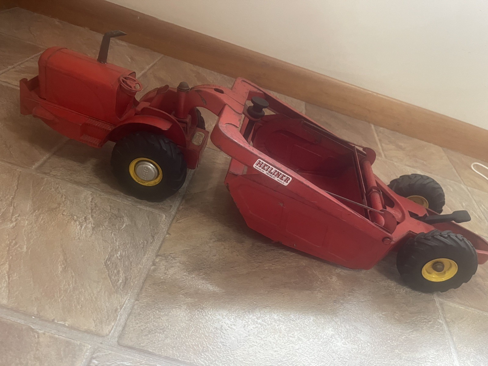 Doepke Model Toys HEILINER scraper/Earth Mover–1951–huge 29&Prime; long–NICE–LOOK